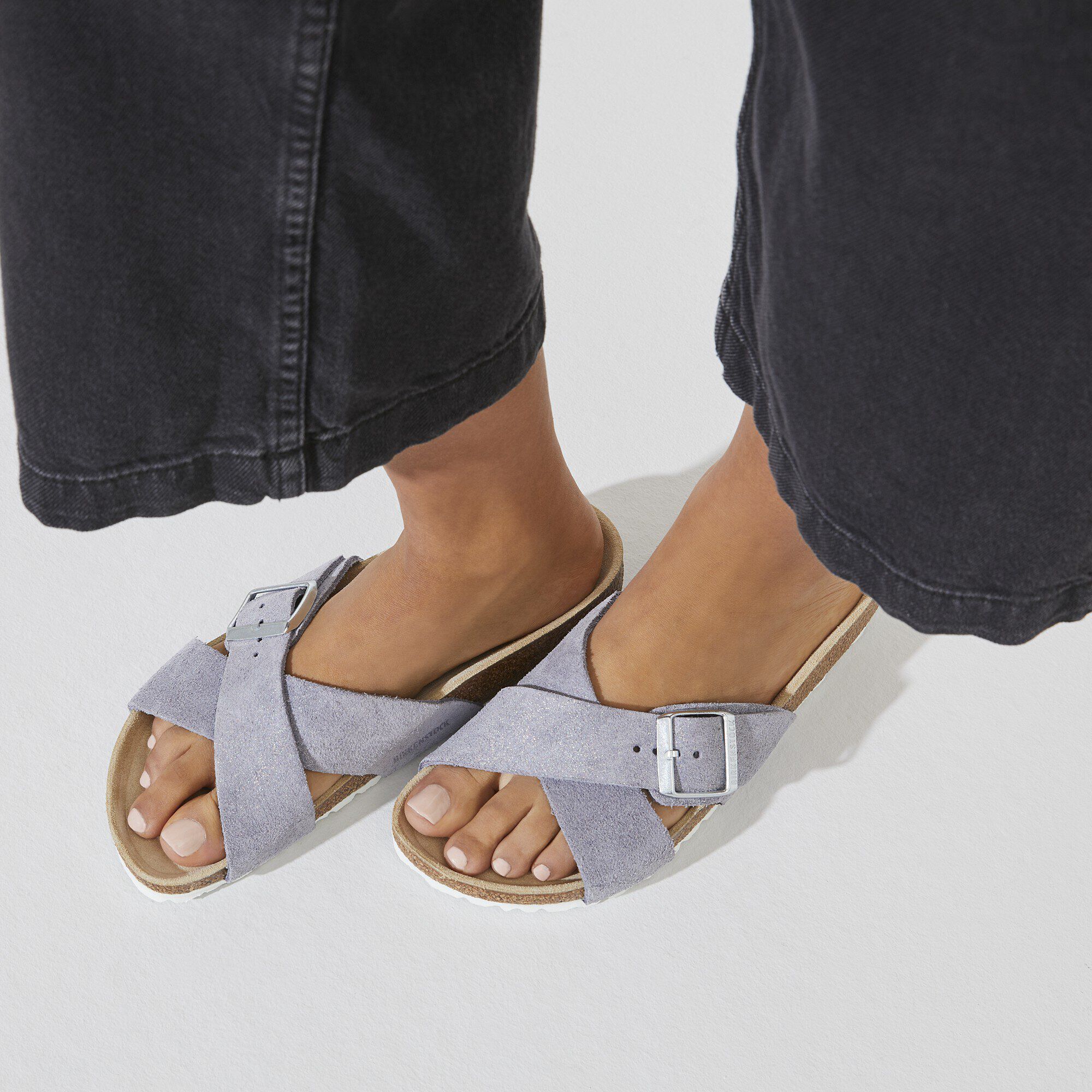 Siena Suede Leather in Color Purple Fog | BIRKENSTOCK US