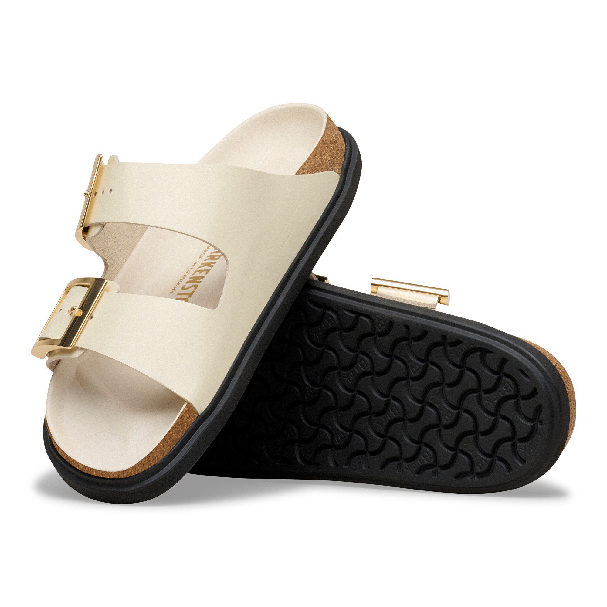 Arizona Droplet Buckle Natural Leather Patent