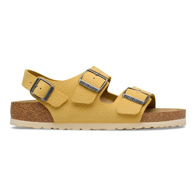 BIRKENSTOCK Milano Nubuck Leather Archive Yellow Easy Walk detail
