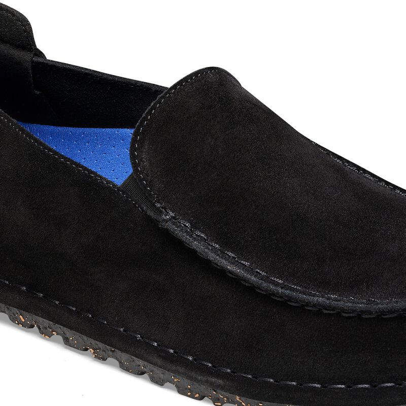 BIRKENSTOCK Utti Suede Leather Black Easy Walk detail