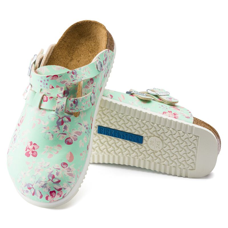 BIRKENSTOCK Kay SL Birko-Flor Flower Field Mint Daily Comfort detail