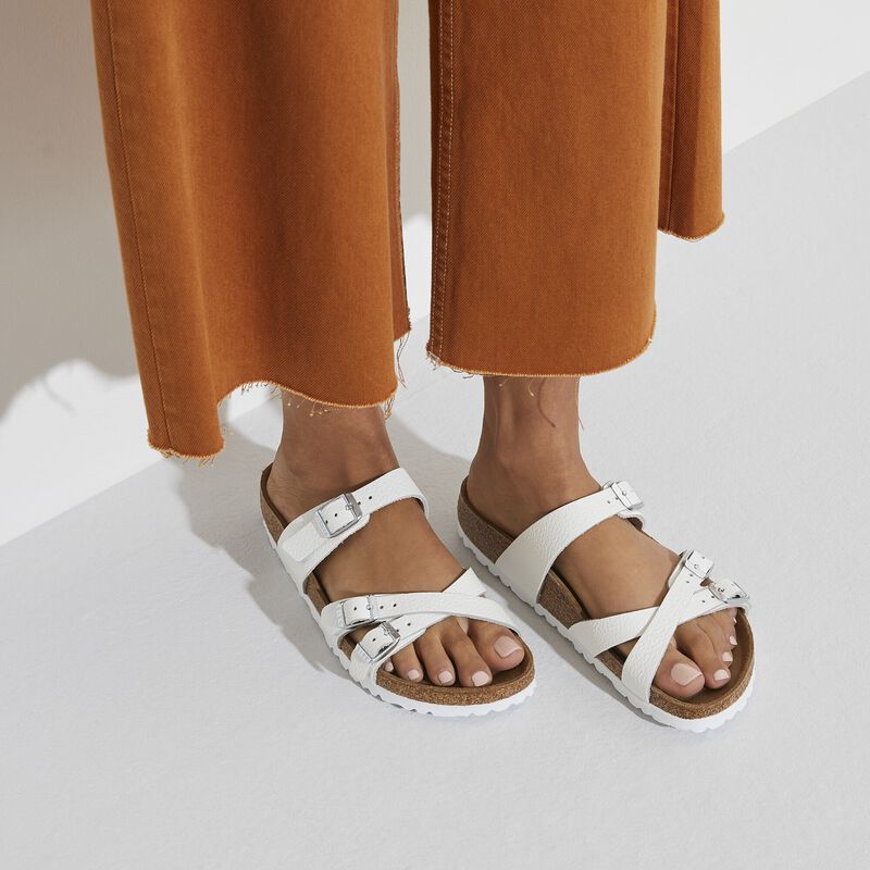 BIRKENSTOCK Franca Natural Leather White Walk Edit detail