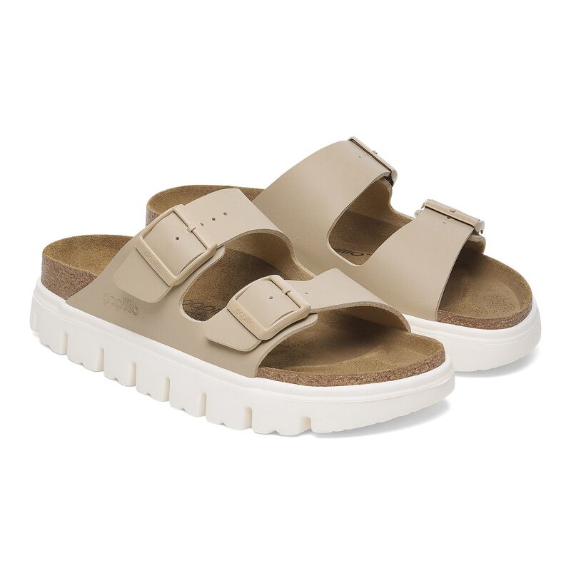 BIRKENSTOCK Arizona Chunky Birko-Flor Sandcastle Soft Footbed detail