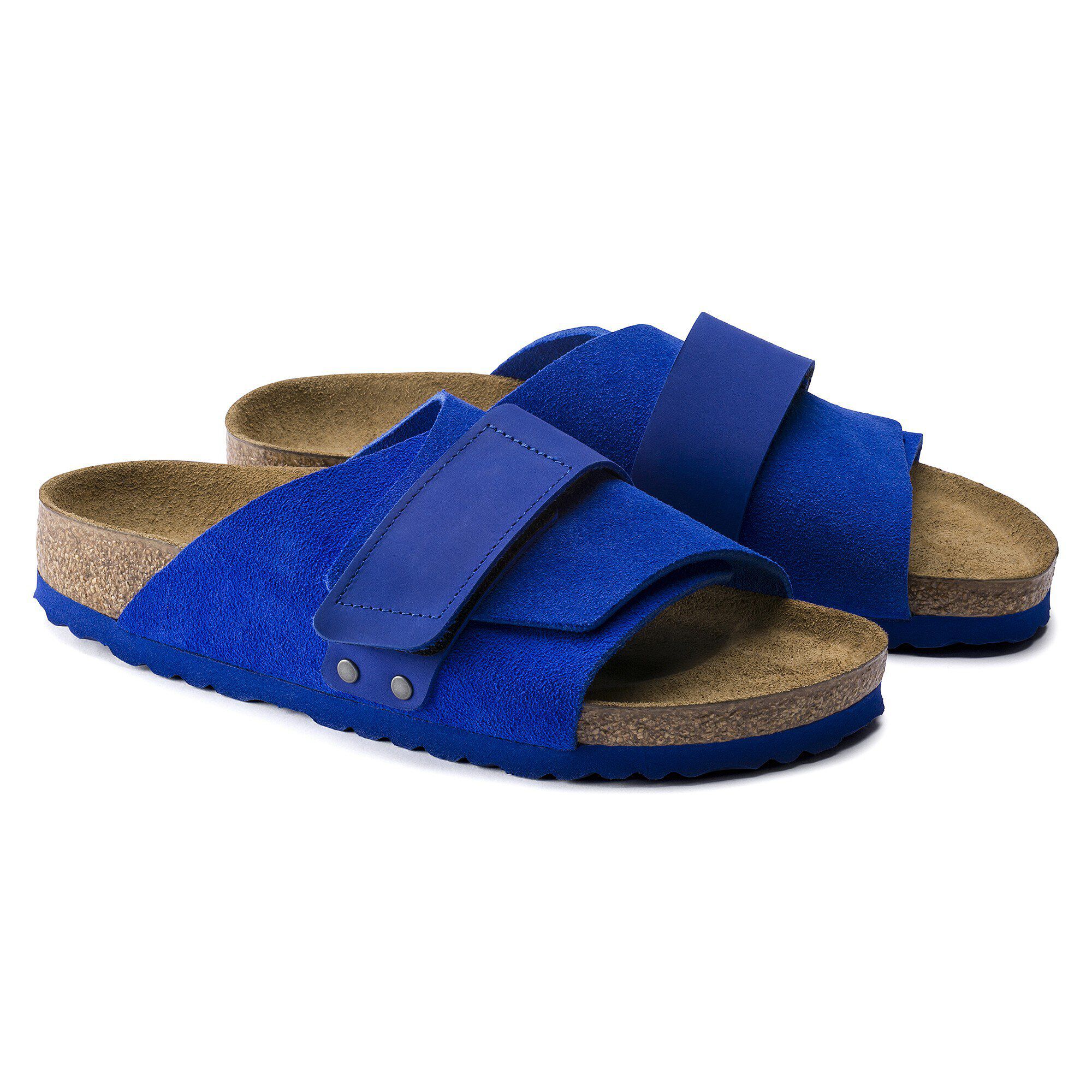 Kyoto Nubuck-Suede Leather in Color Ultra Blue | BIRKENSTOCK US