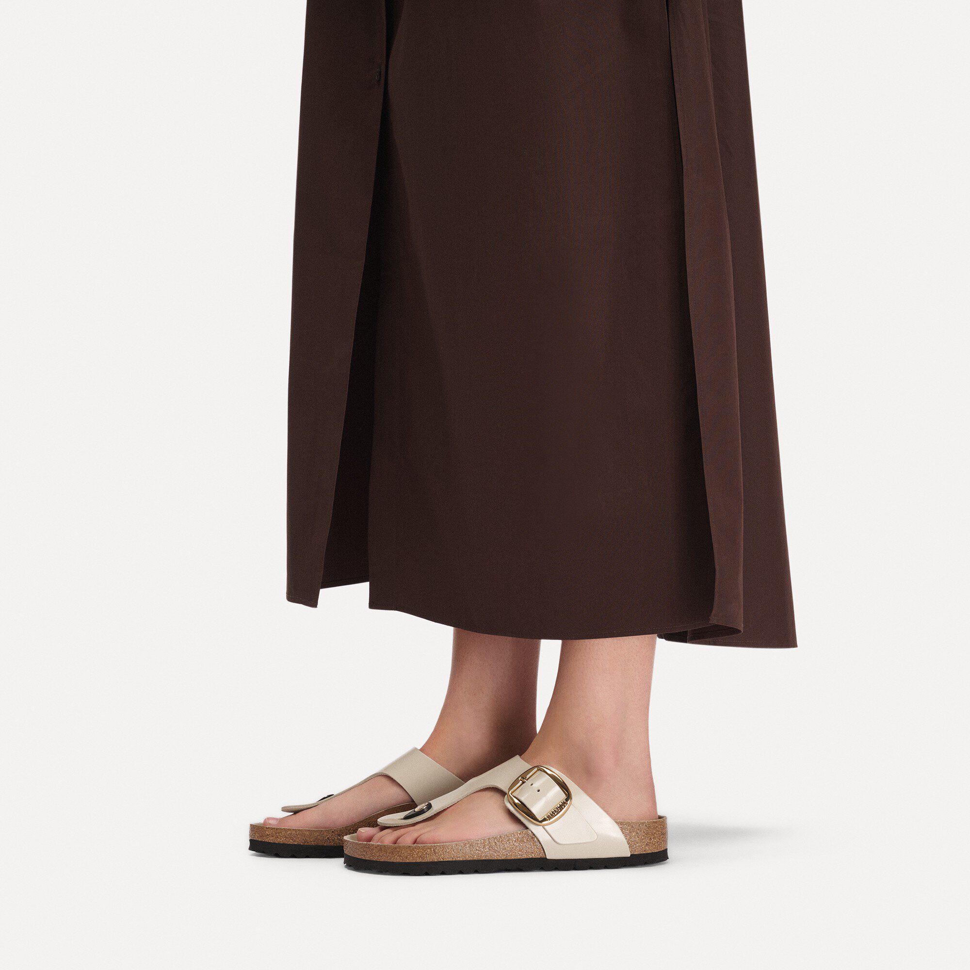 Gizeh Big Buckle Natural Leather Patent