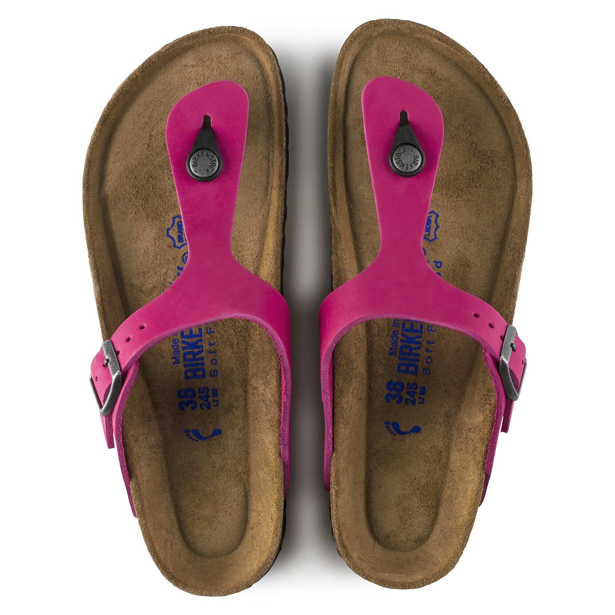 Gizeh Soft Footbed Nubuck Leather - a top view