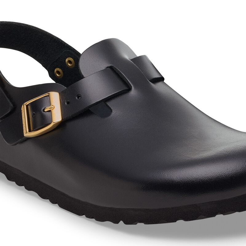 BIRKENSTOCK Tokio II Natural Leather Black Dressy Leather Classic Fit detail