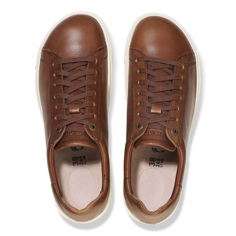 BIRKENSTOCK Bend Low Natural Leather Cognac Soft Sole detail