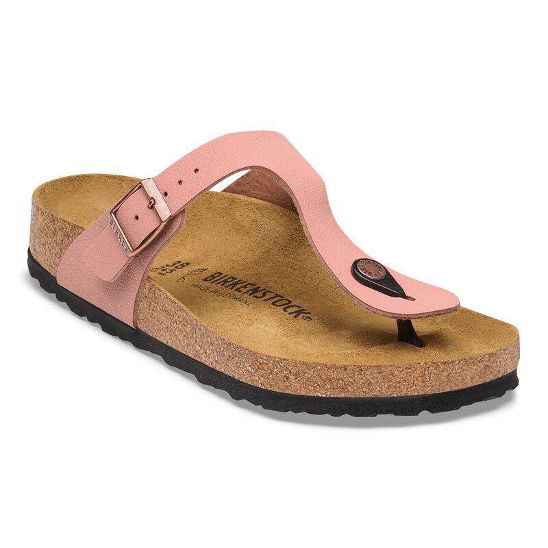 BIRKENSTOCK Gizeh Birko-Flor Nubuck Mocha Soft Sole detail