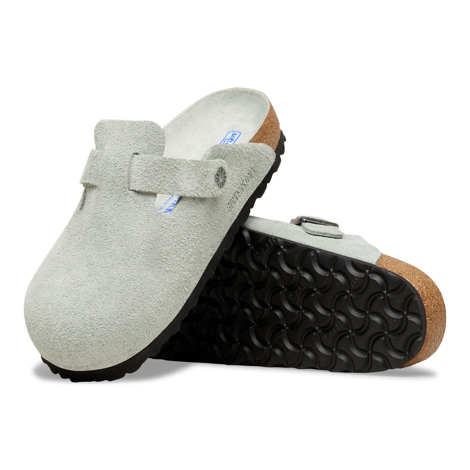 Boston Soft Footbed Suede Leather with outer sole details