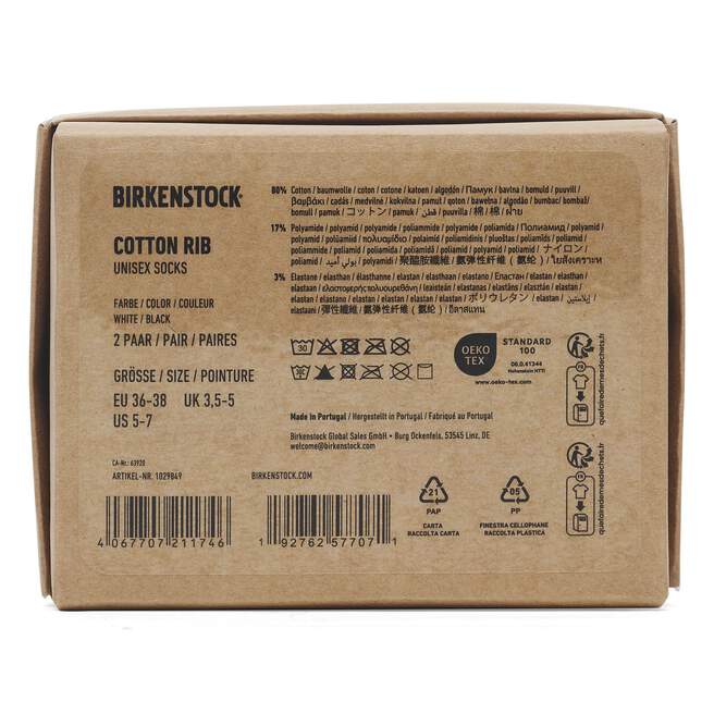 Cotton Ribbed Socks Multi Pack Coton-Polyamide-Élasthanne