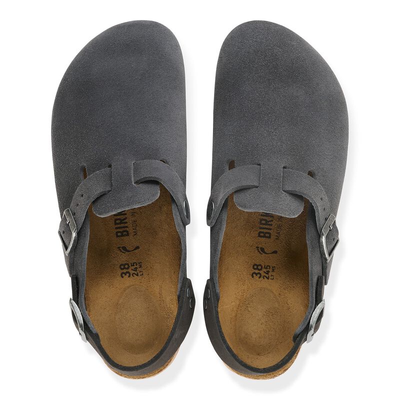 BIRKENSTOCK Tokio Suede Leather Charcoal Walk Edit detail