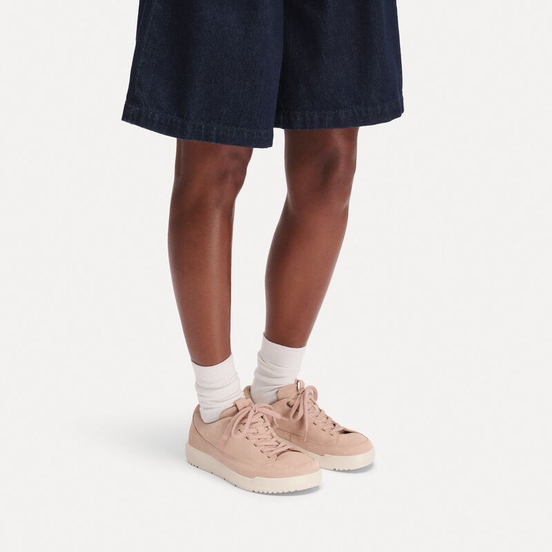 BIRKENSTOCK Melbourne Suede Leather Light Rose Soft Sole detail
