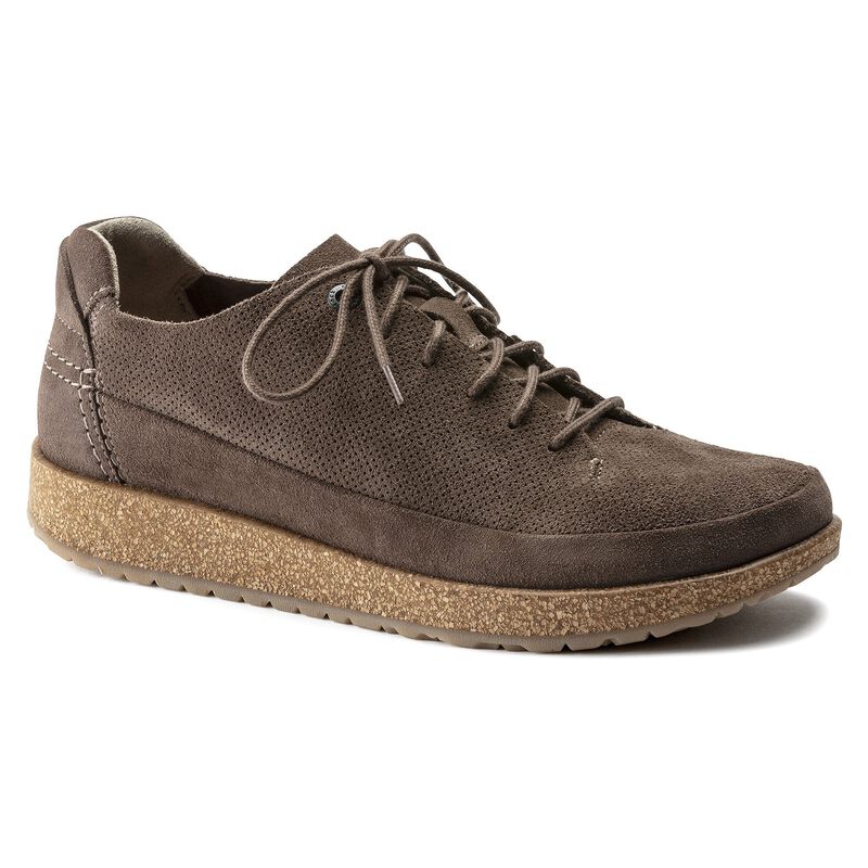 BIRKENSTOCK Honnef Light Suede Leather Midnight Blue Trail Easy detail