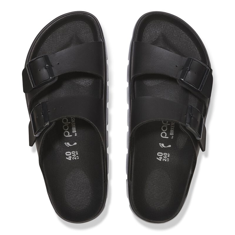 BIRKENSTOCK Arizona Chunky Birko-Flor Black/Black Trail Easy detail