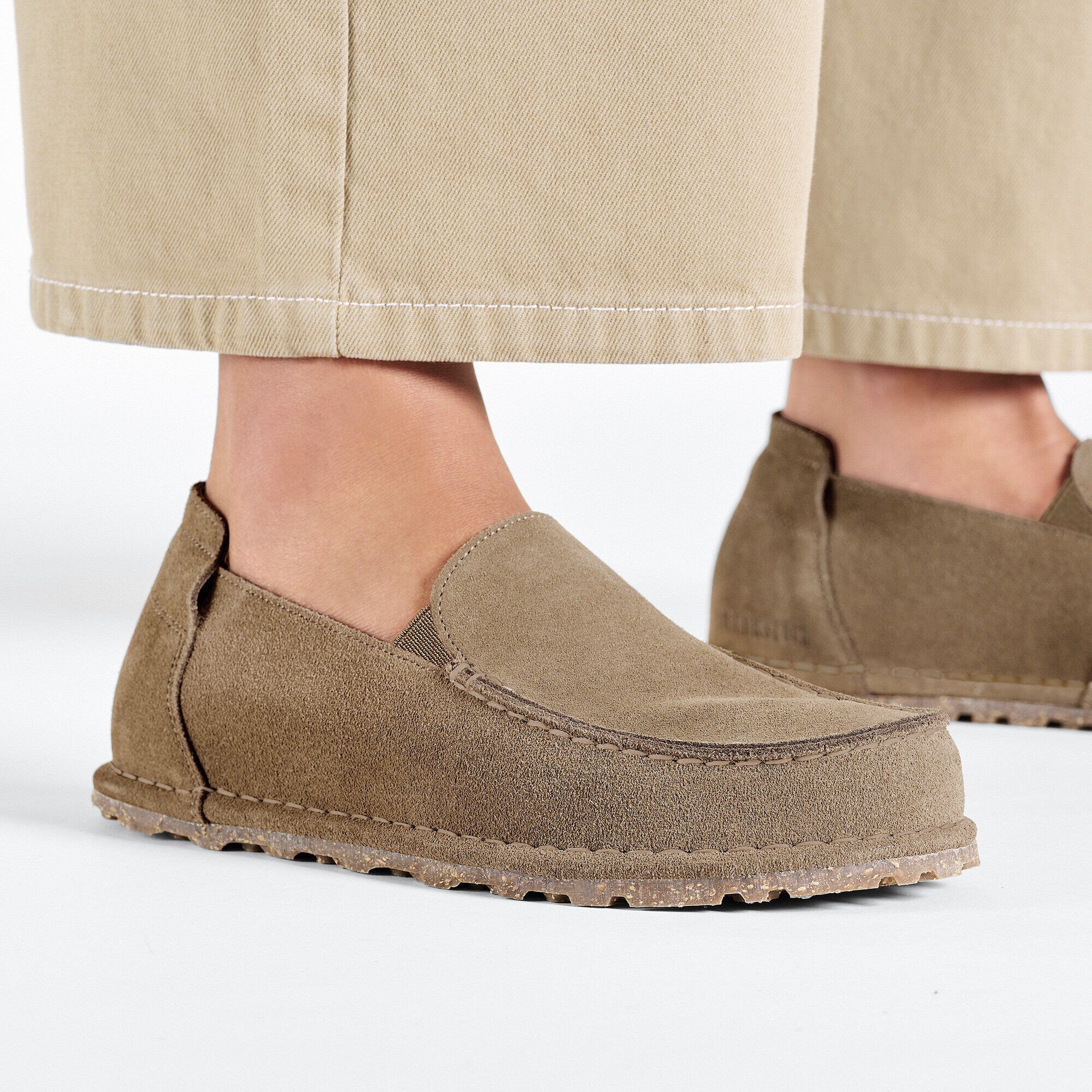 Utti Suede Leather in Color Gray Taupe | BIRKENSTOCK US