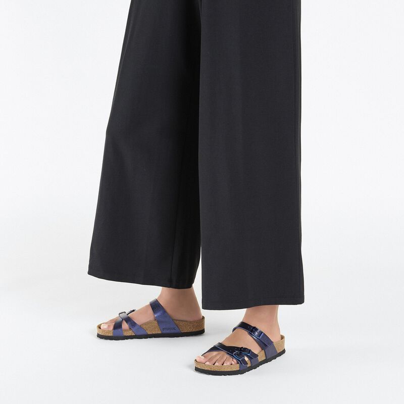 BIRKENSTOCK Franca Birko-Flor Graceful Midnight Blue Walk Edit detail