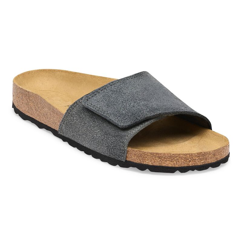 BIRKENSTOCK Sylt Suede Leather Oyster City Comfort detail