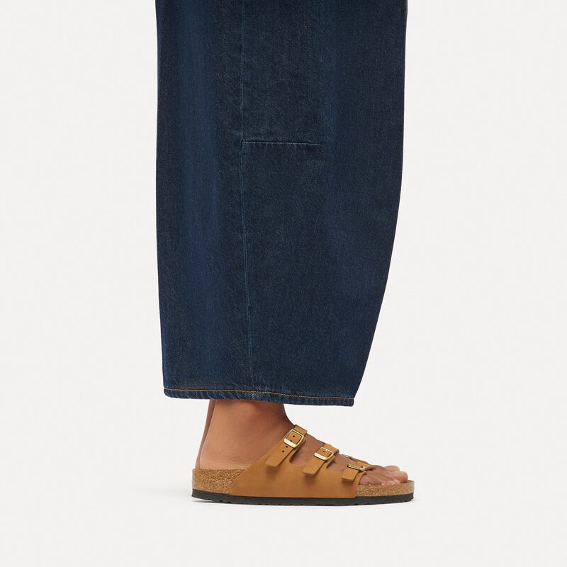 BIRKENSTOCK Florida Fresh Nubuck Leather Mink Classic Fit detail