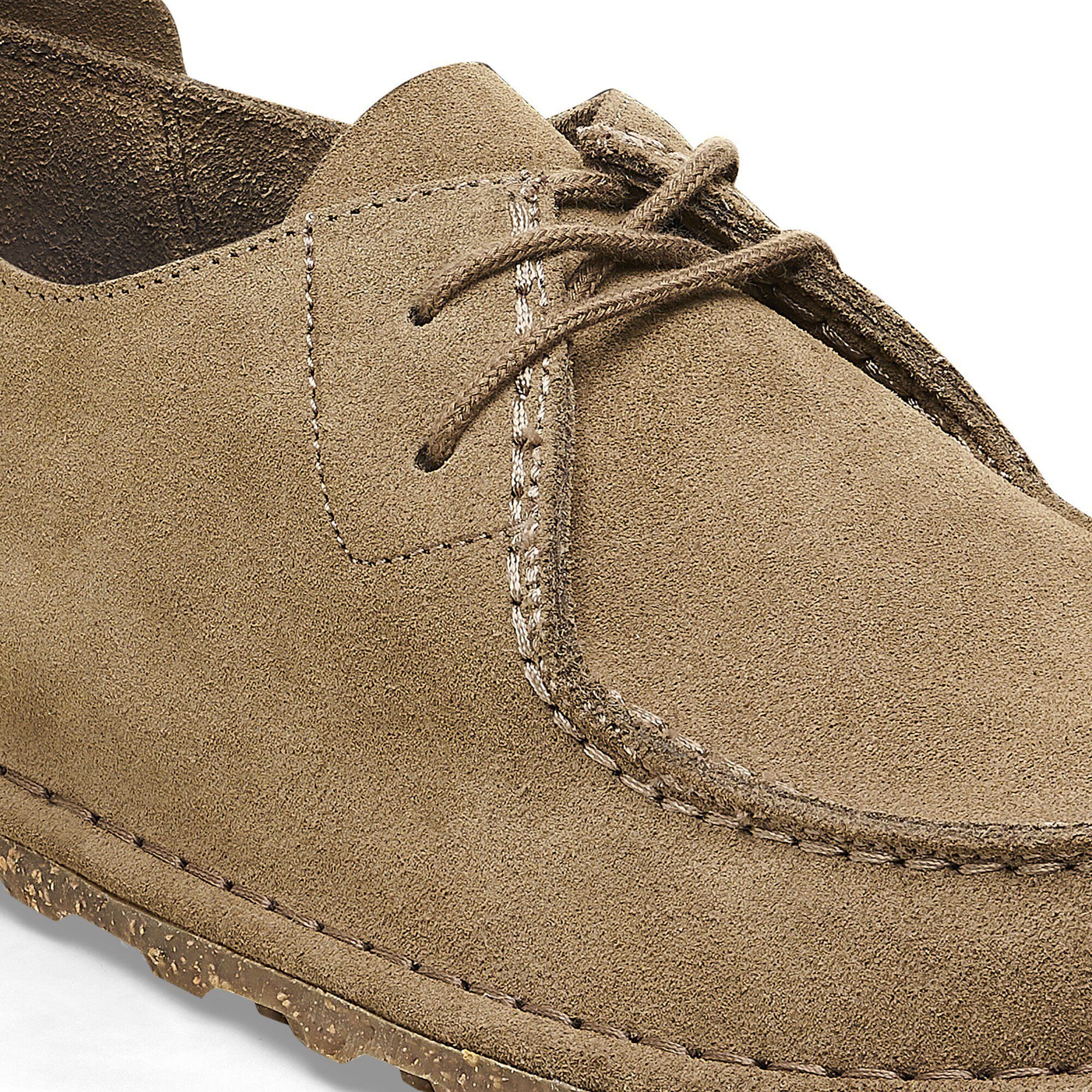 Utti Lace Suede Leather in Color Gray Taupe | BIRKENSTOCK US