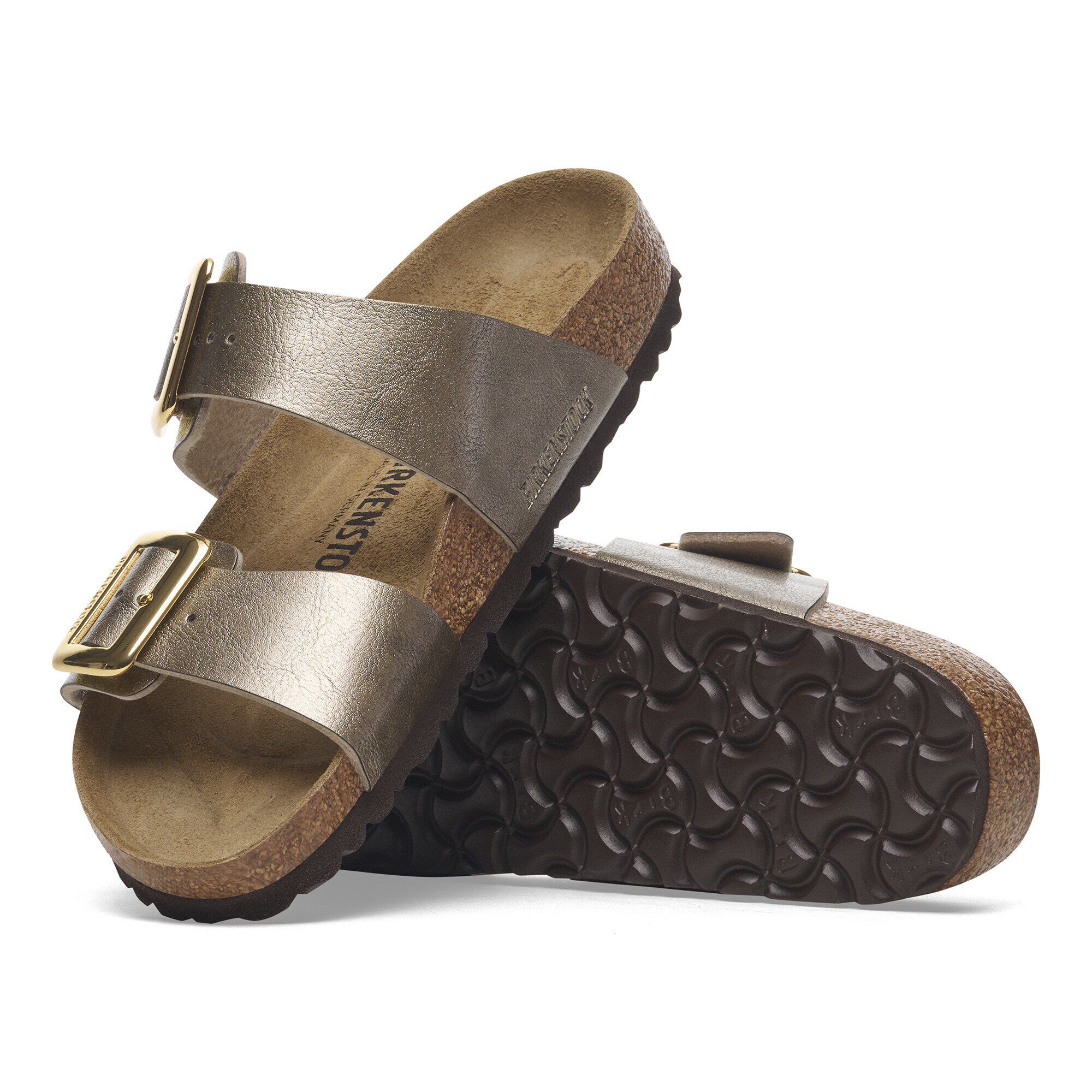 BIRKENSTOCK バックル付きサンダル 38 Sydney Sydney Luxe Buckle Birko-Flor in Color Graceful Taupe