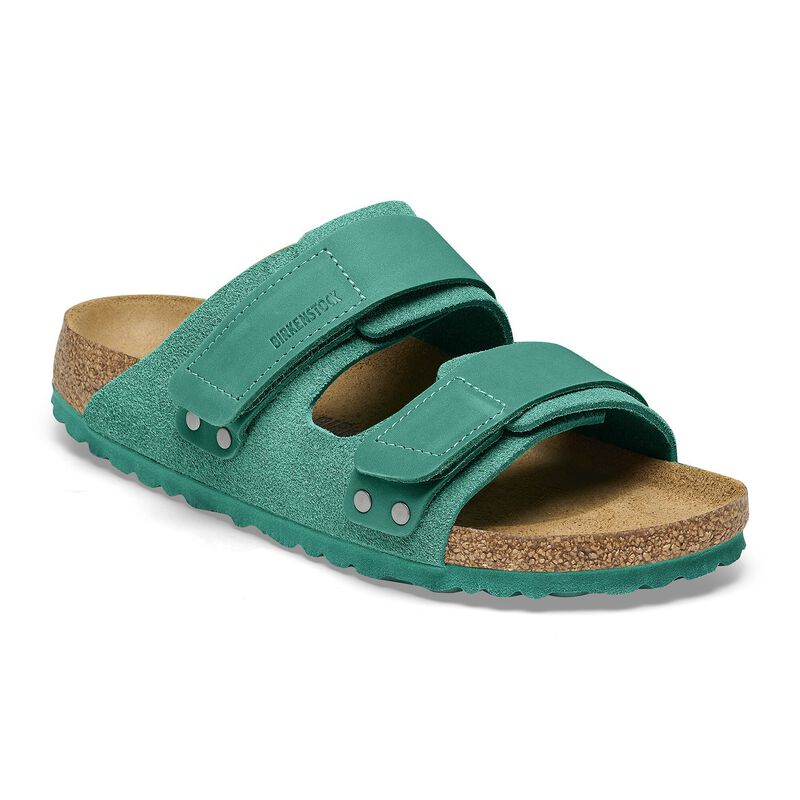 BIRKENSTOCK Uji Nubuck-Suede Leather Fuchsia Tulip Soft Sole detail