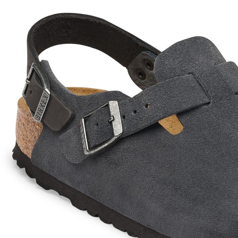 BIRKENSTOCK Tokio Suede Leather Charcoal Walk Edit detail