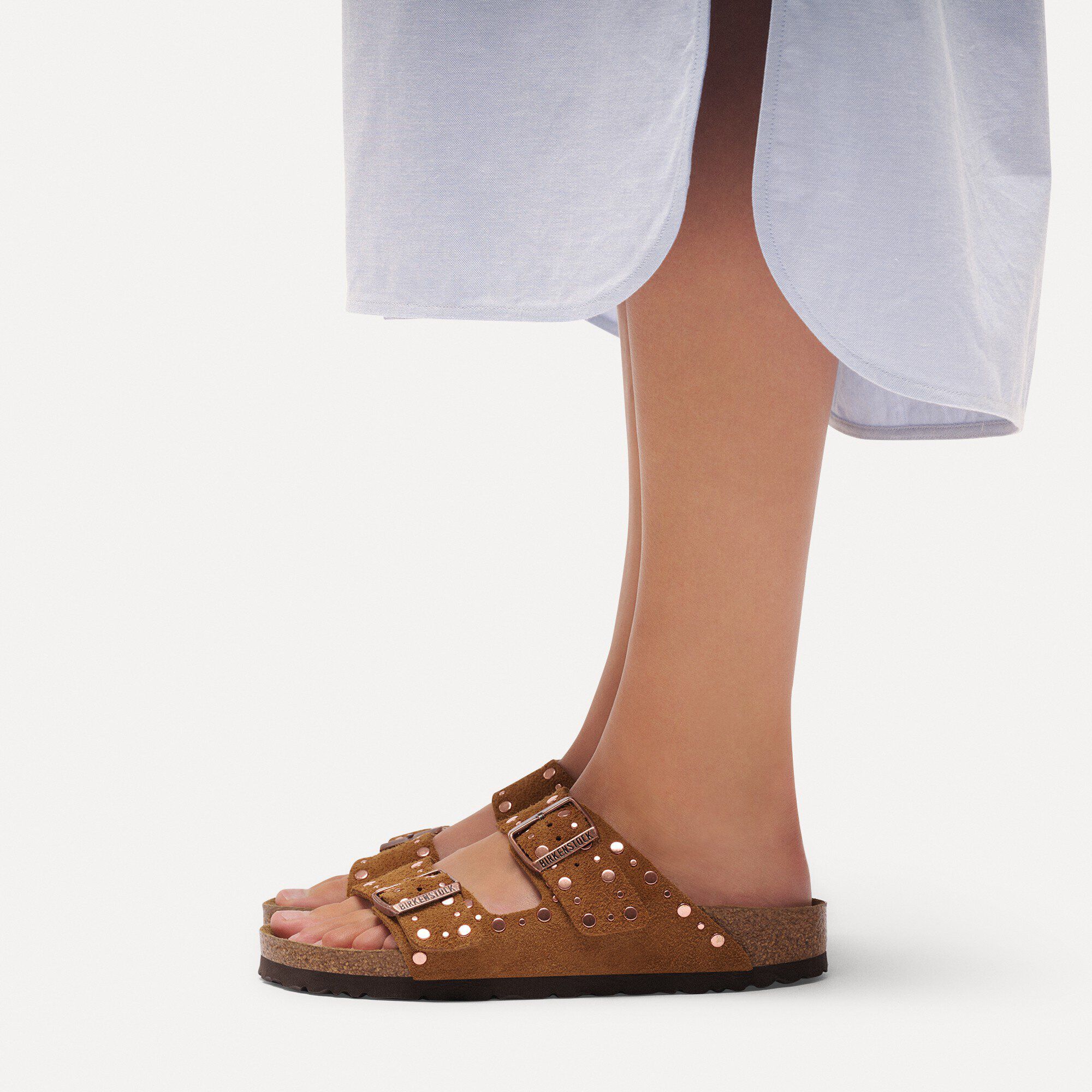 Arizona Rivet Suede Leather