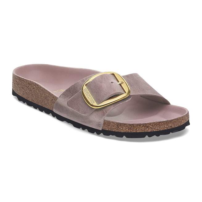 Madrid Big Buckle Oiled Leather in Color Lavender BIRKENSTOCK US