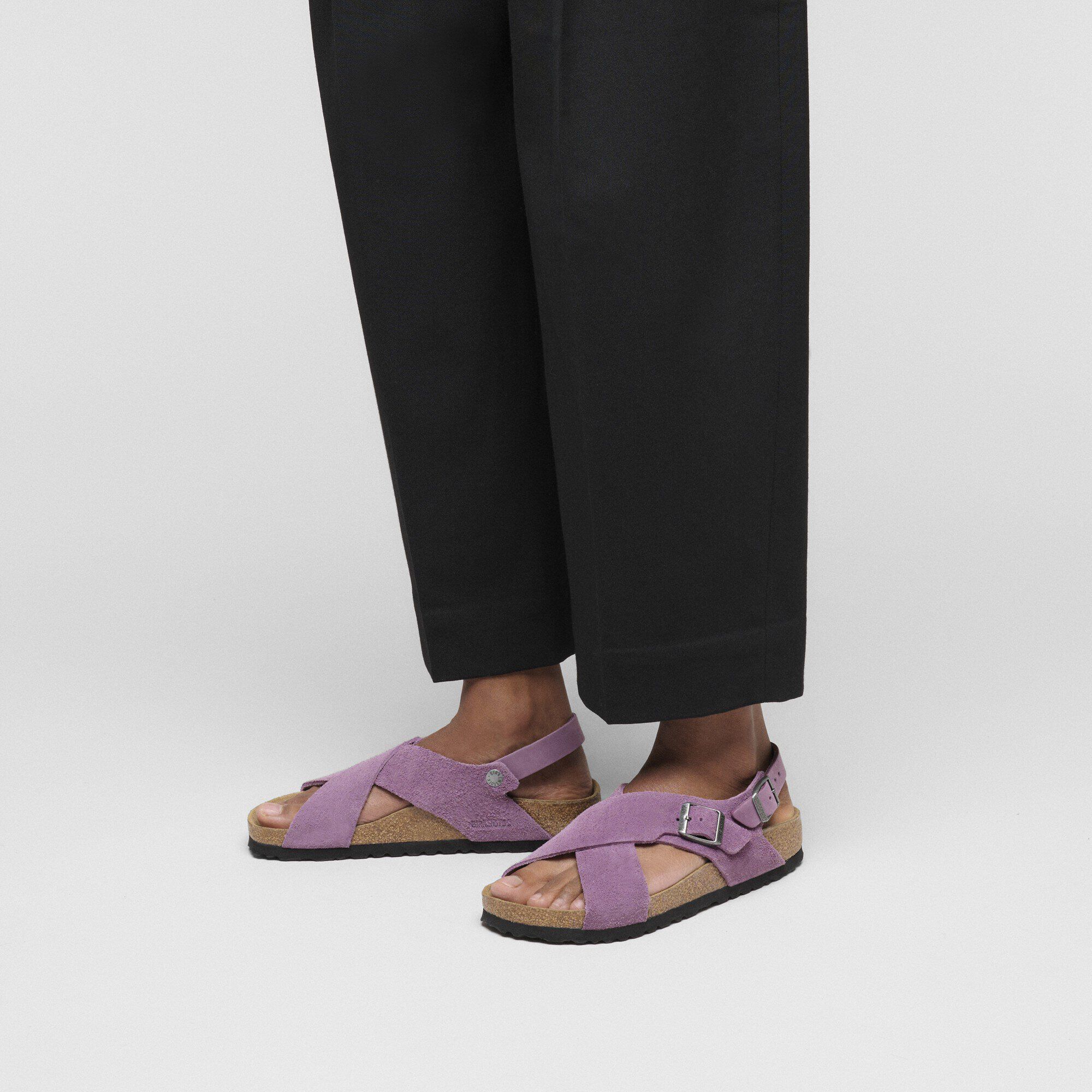 Tulum Nubuck-Suede Leather with a female model