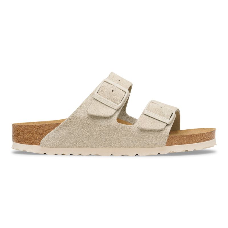BIRKENSTOCK Arizona Suede Leather Oyster Soft Sole detail