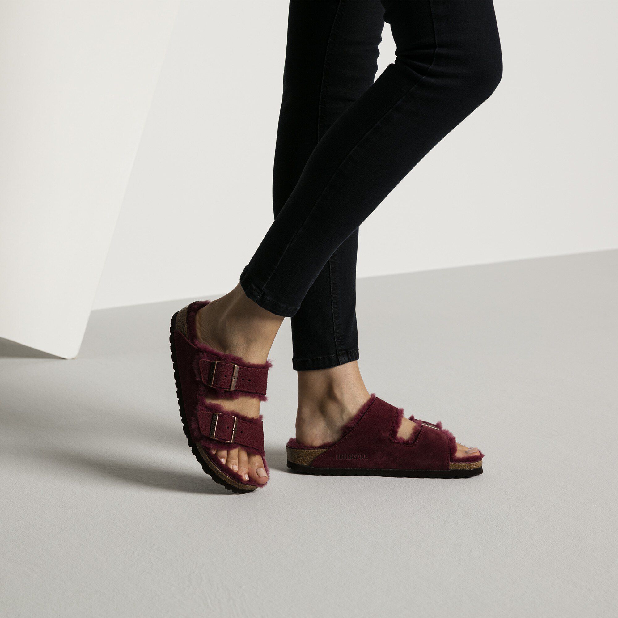 Arizona Shearling Suede Leather