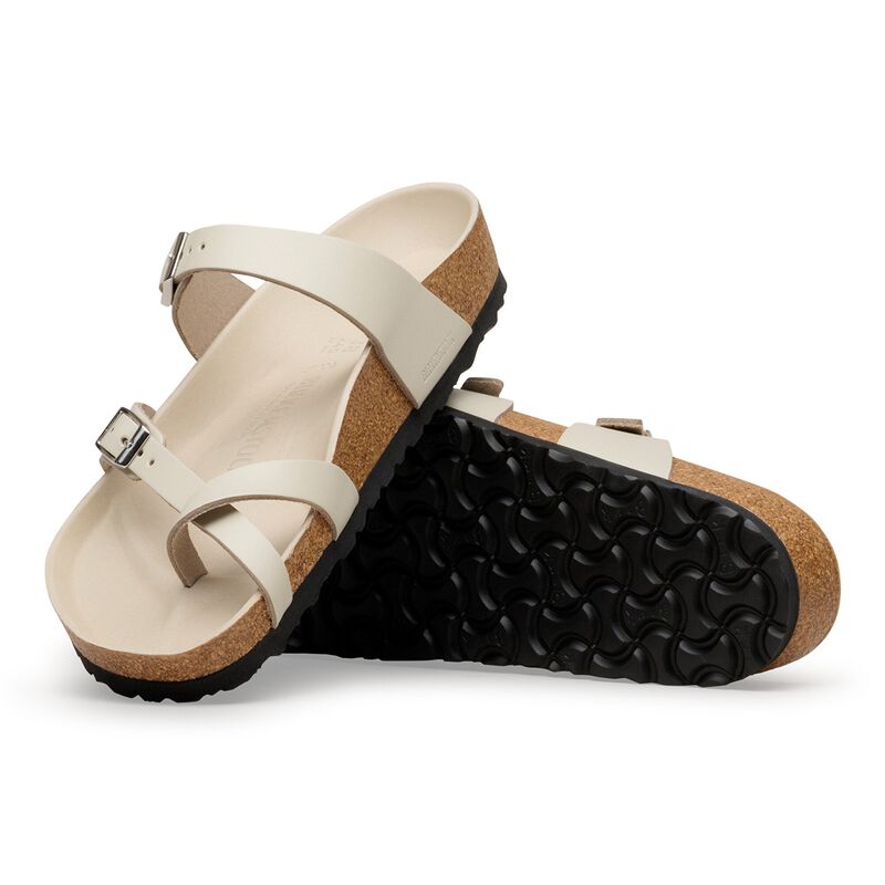 BIRKENSTOCK Mayari Natural Leather New Dressy Oyster Trail Easy detail