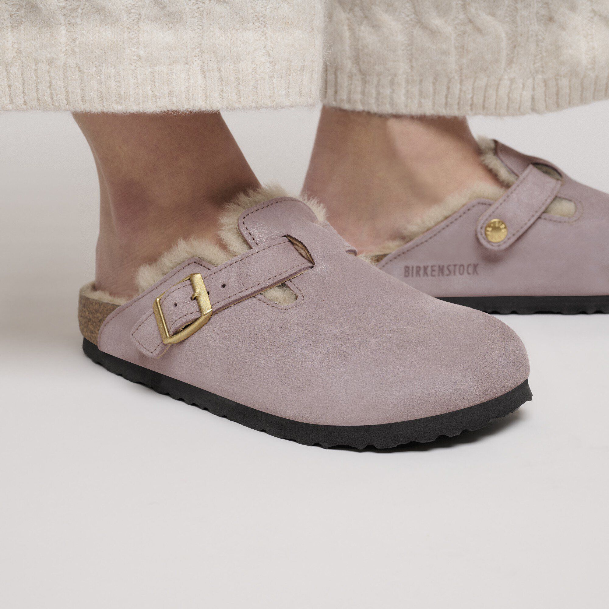 Boston Shearling Su&egrave;de-Shearling