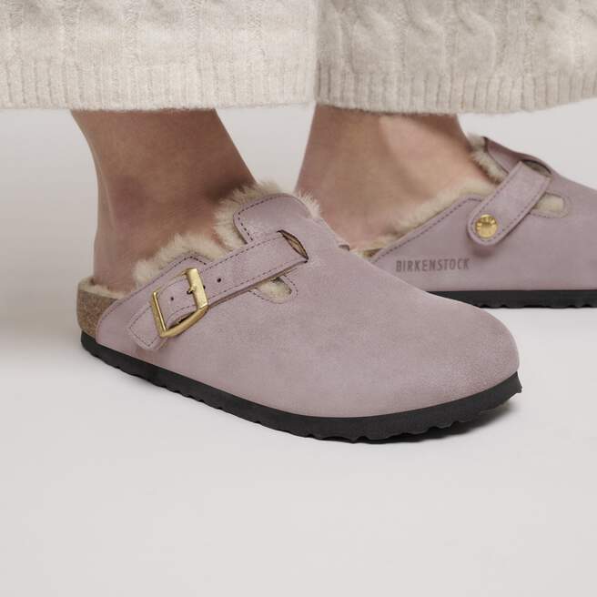 Boston Shearling Suede Leather-Shearling