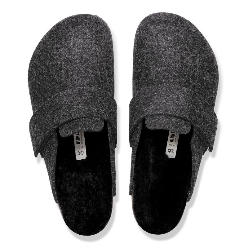 BIRKENSTOCK Loma Shearling Felt Anthracite City Comfort detail