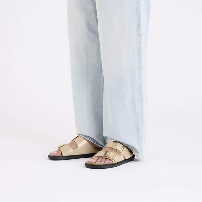 Arizona Droplet Buckle Natural Leather Patent image numéro 5