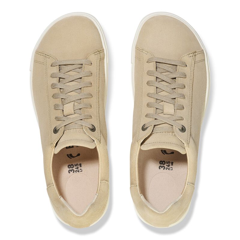 BIRKENSTOCK Bend Low Suede Leather Sandcastle/White City Comfort detail