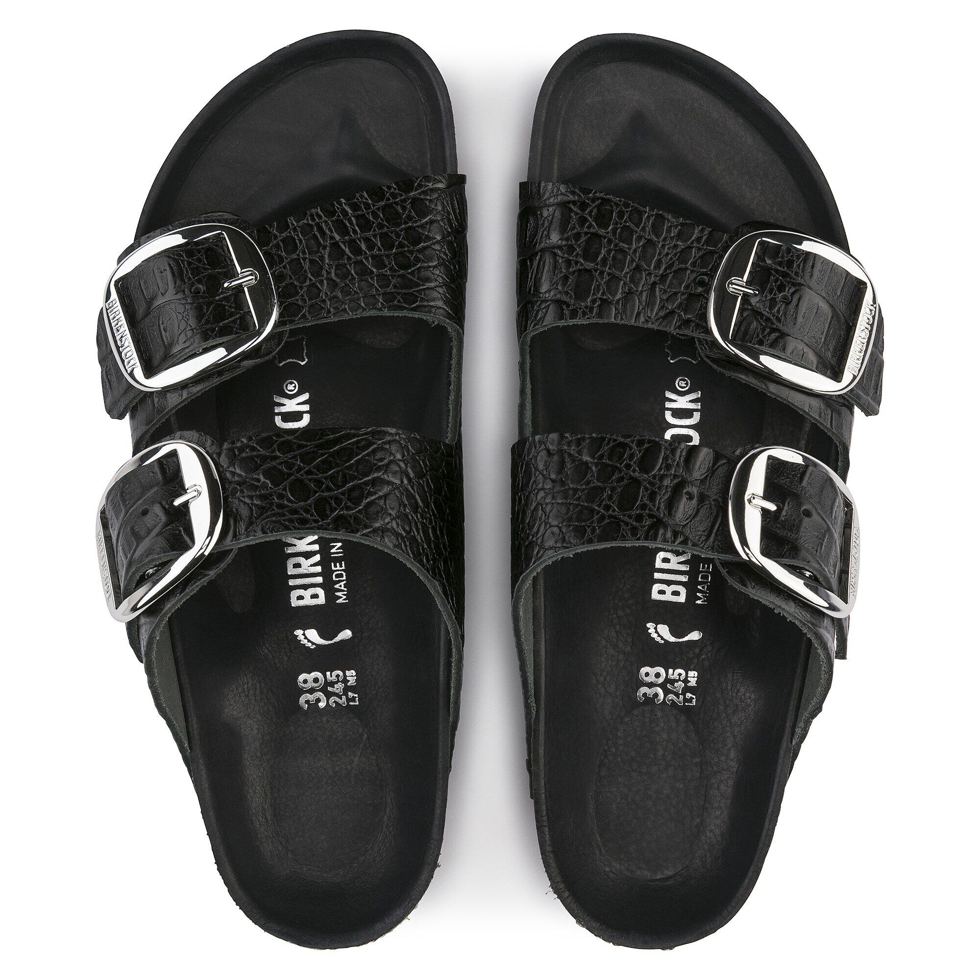 Arizona Big Buckle Embossed Leather - a top view