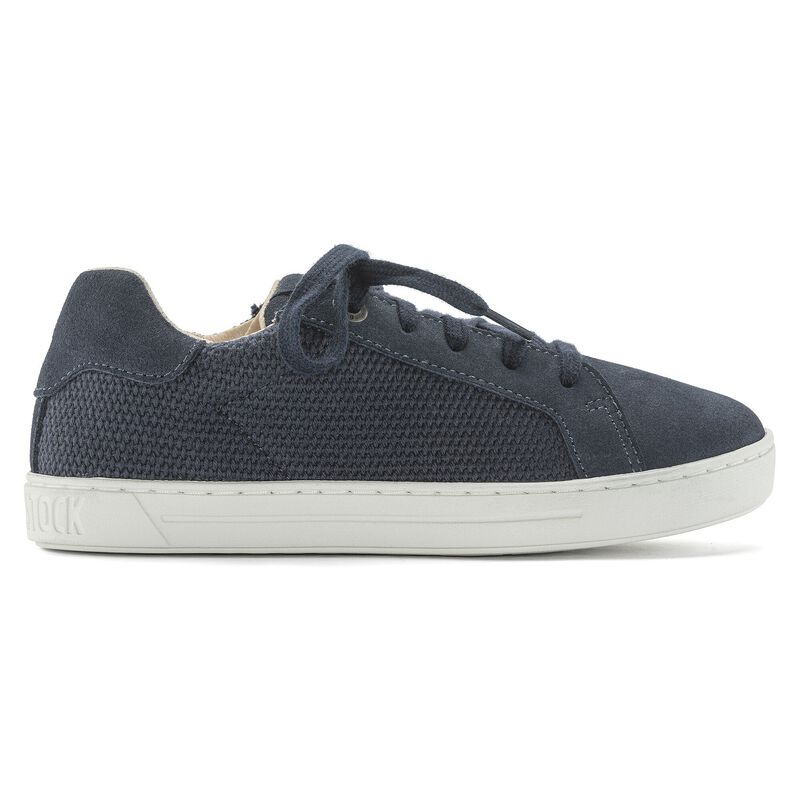 BIRKENSTOCK Porto Kids Suede Leather/Textile Midnight Blue Lounge Fit detail
