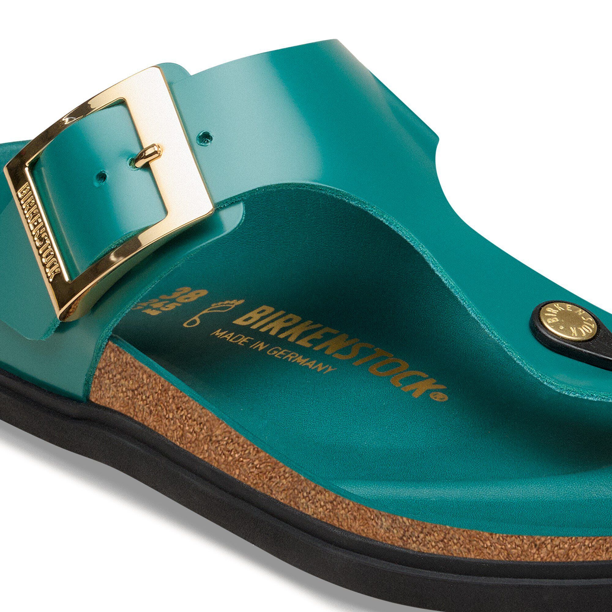 Gizeh Droplet Buckle Natural Leather Patent