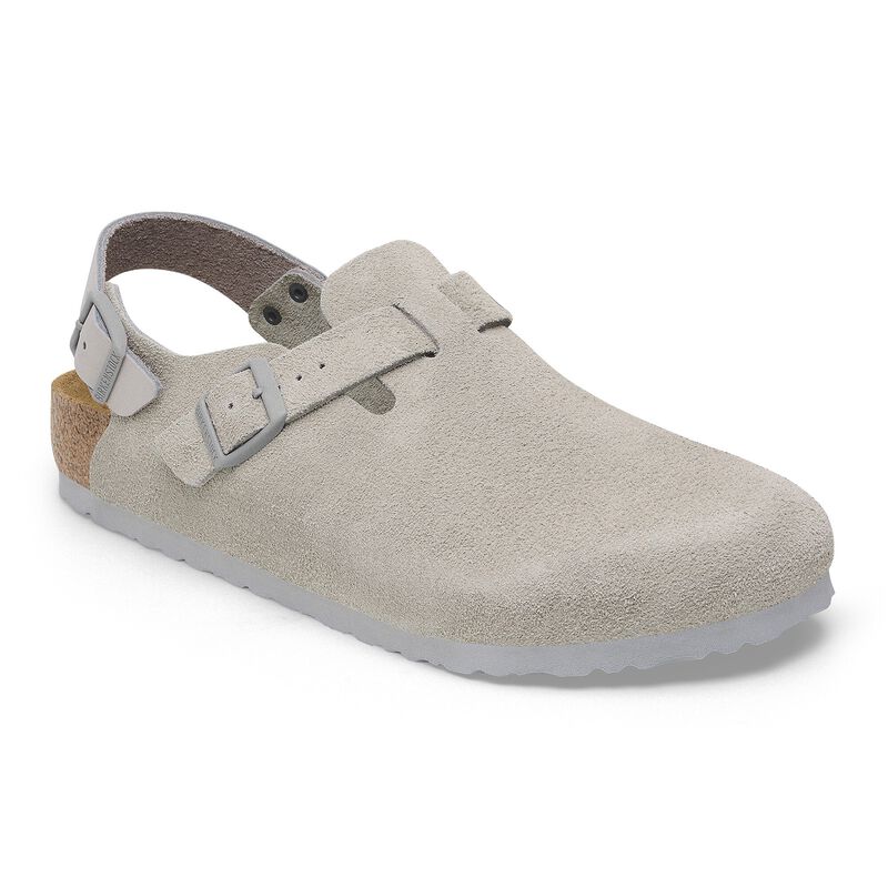 BIRKENSTOCK Tokio Suede Leather Charcoal Walk Edit detail