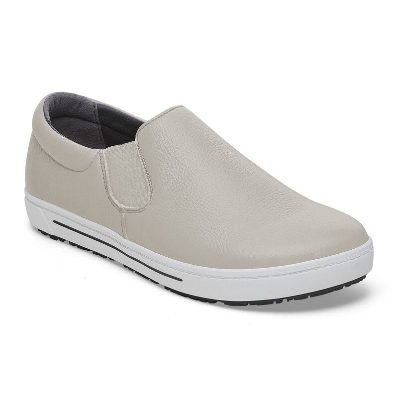 BIRKENSTOCK QO 400 Natural Leather Gray City Comfort detail
