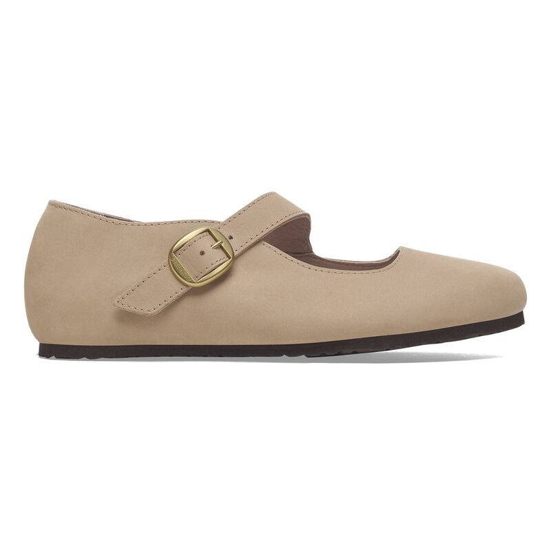 BIRKENSTOCK Tracy Nubuck Leather Sand Easy Walk detail