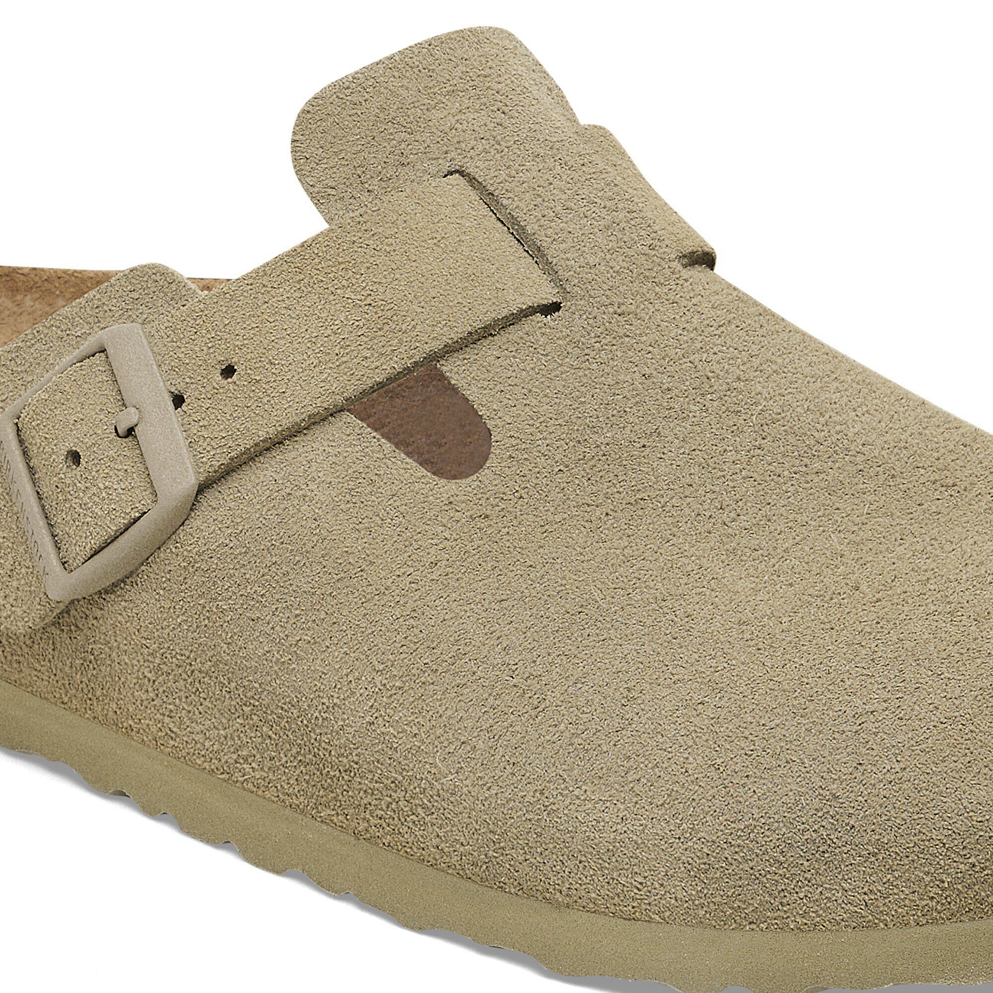 Boston Suede Leather in Color Faded Khaki | BIRKENSTOCK US