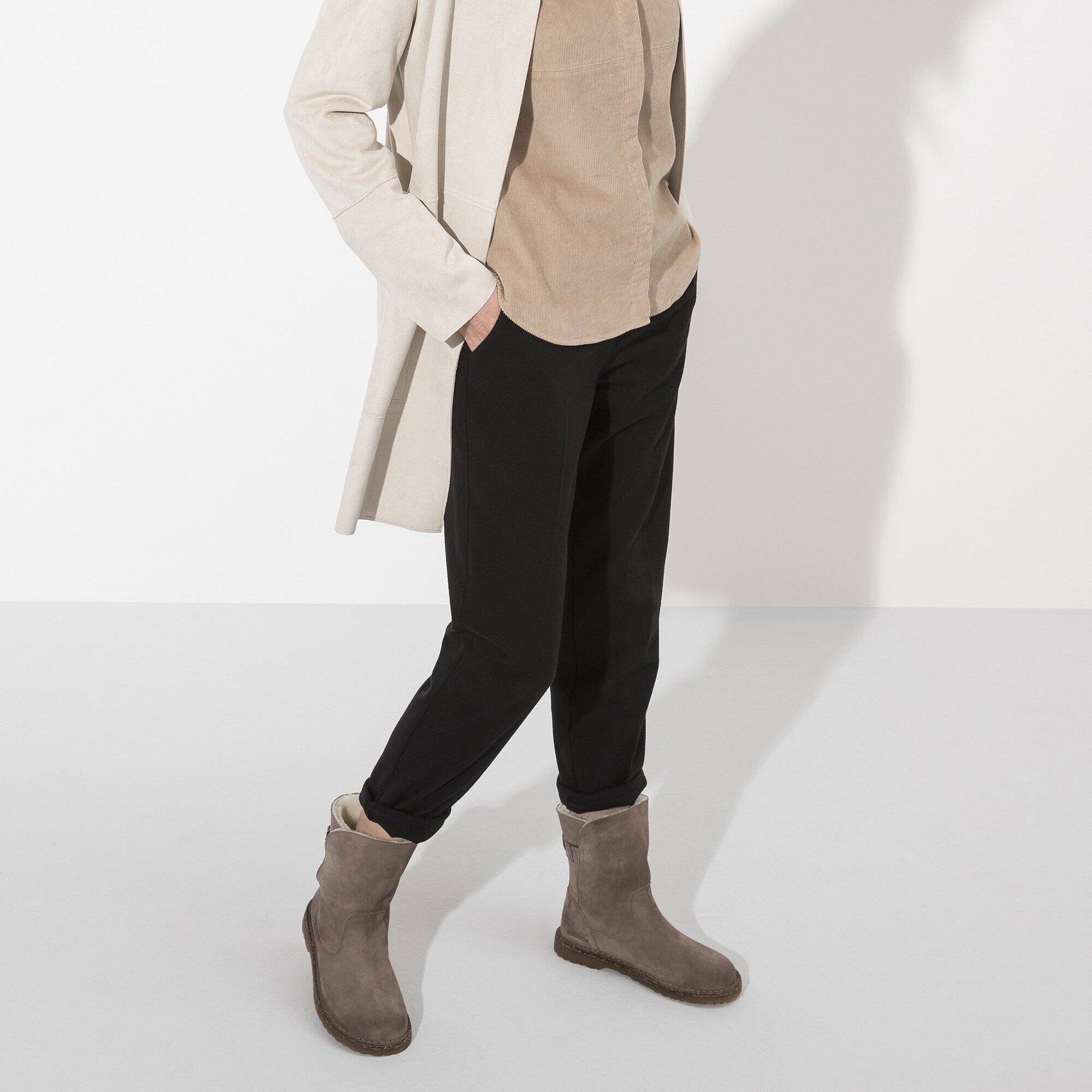 Uppsala Shearling Suede Leather