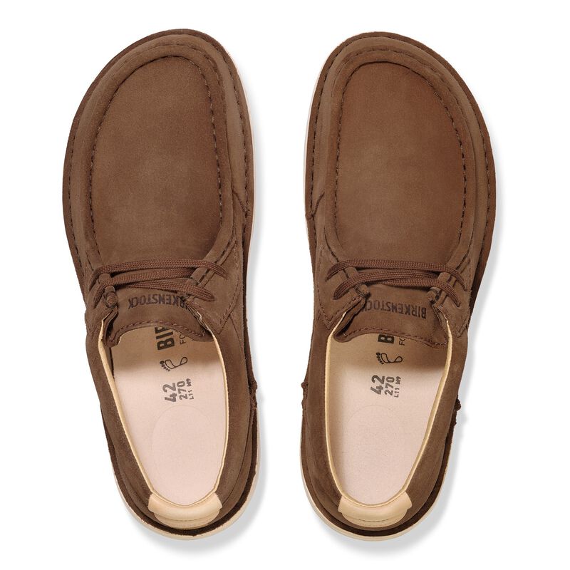 BIRKENSTOCK Pasadena Suede Leather Dark Tea Contour Sole detail