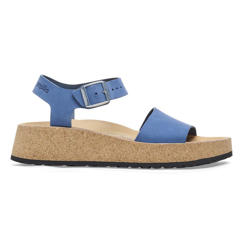 BIRKENSTOCK Glenda Nubuck Leather Elemental Blue detail