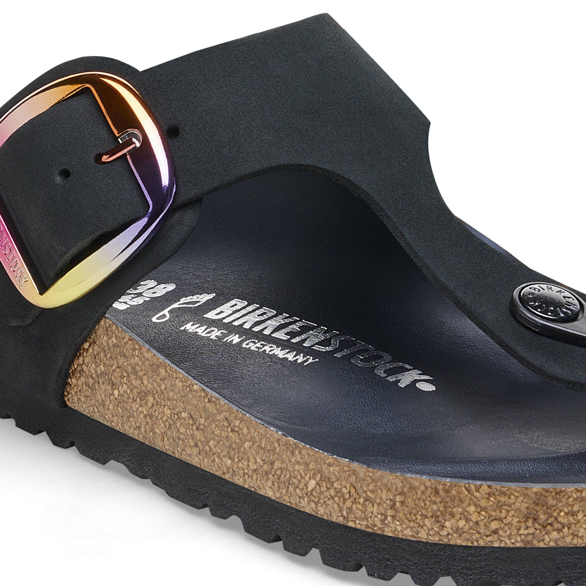 Gizeh Big Buckle Nubuck Leather