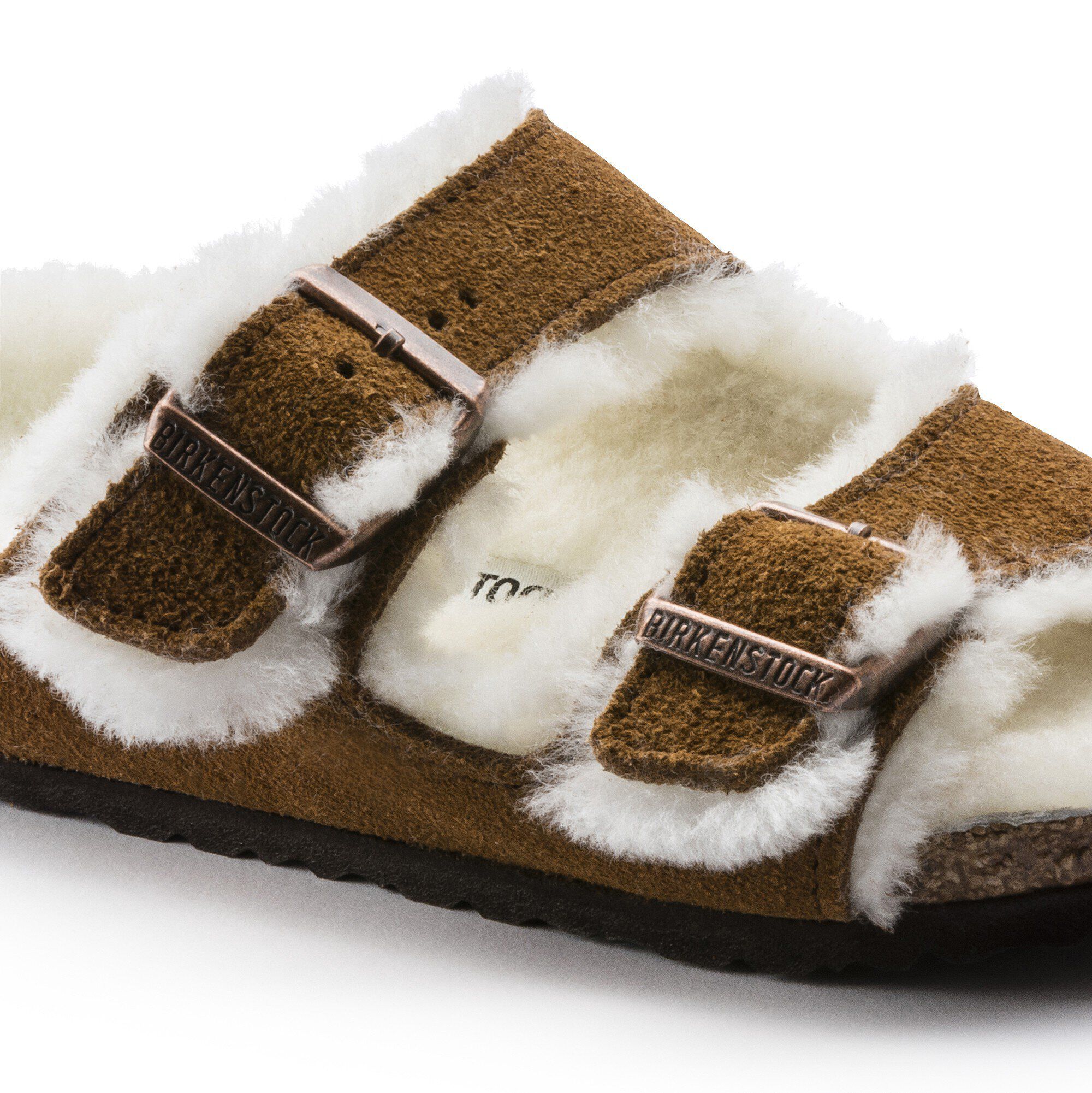 新品 BIRKENSTOCK ARIZONA SHEARLING Arizona Shearling Suede Leather in Color Mink | BIRKENSTOCK US